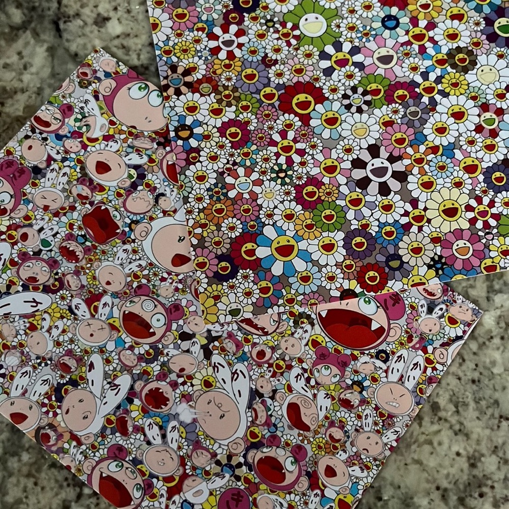Murakami post card print set